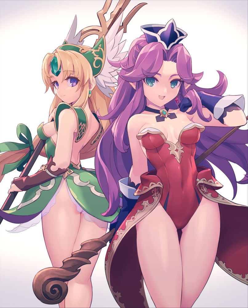 riesz and angela (seiken densetsu and 1 more) drawn by chingisu