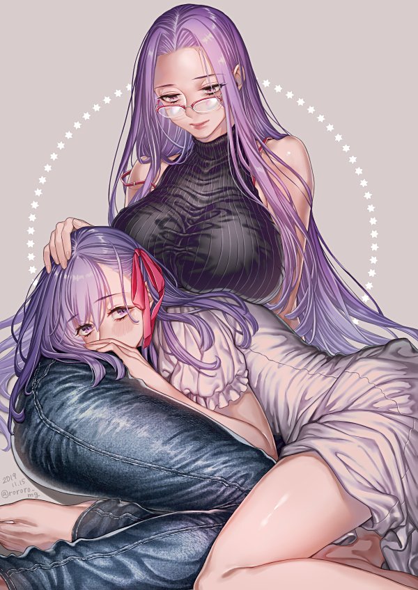 matou sakura and medusa (fate and 1 more) drawn by rororogi_mogera
