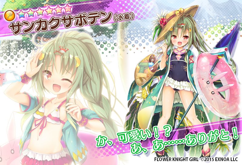 sankaku saboten (flower knight girl and 1 more) drawn by huei_nazuki