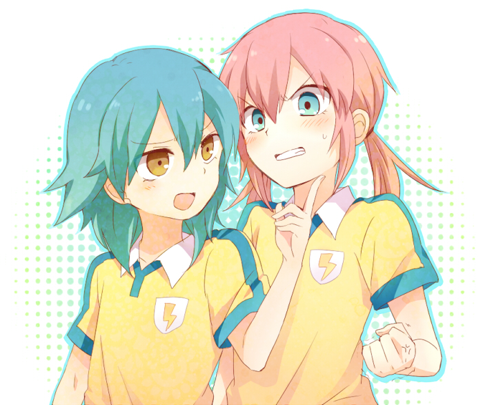kirino ranmaru and kariya masaki (inazuma eleven and 1 more) drawn by azuki_(merry)