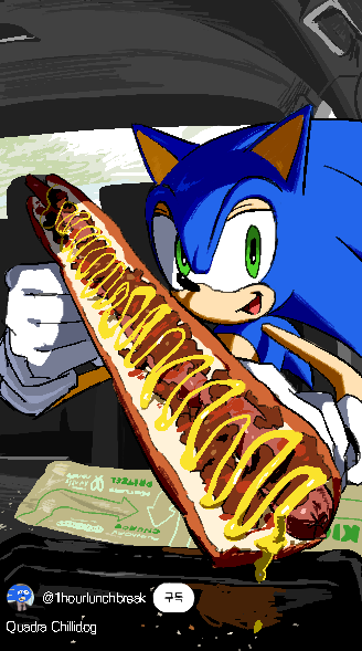 sonic the hedgehog and sanic (sonic and 1 more) drawn by runred