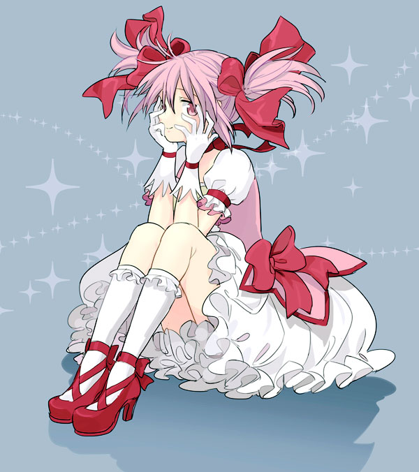 kaname madoka (mahou shoujo madoka magica) drawn by saji_(mei-low)