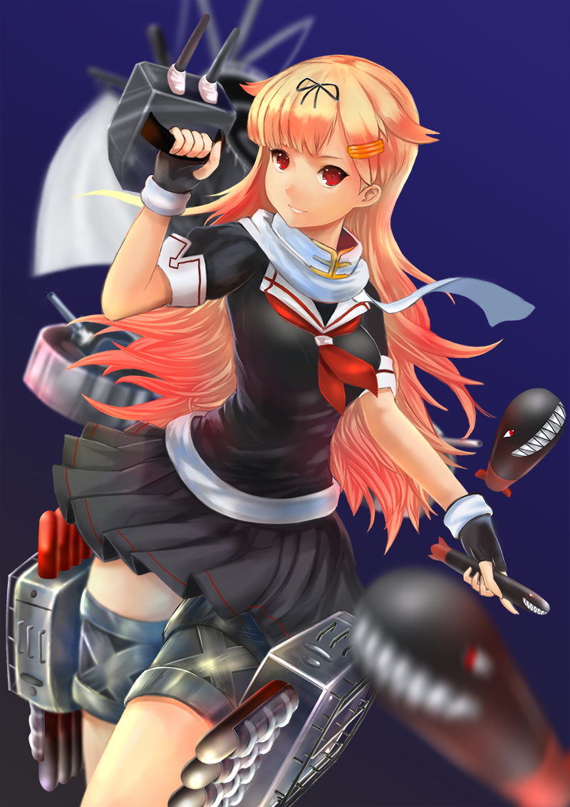 yuudachi and yuudachi kai ni (kantai collection) drawn by mg42cat-k1ng