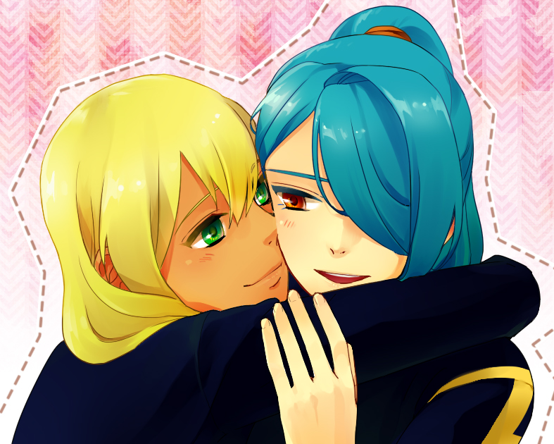 kazemaru ichirouta and miyasaka ryou (inazuma eleven) drawn by palru_(god101335)
