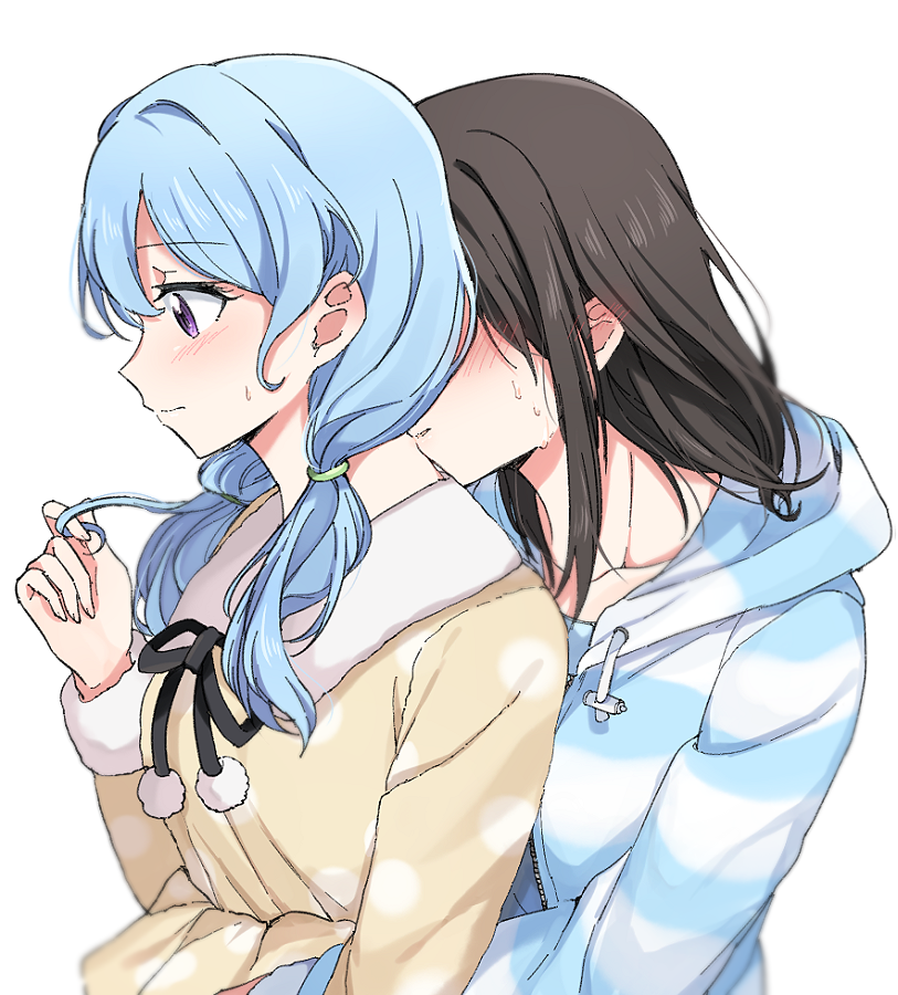 okusawa misaki and matsubara kanon (bang dream!) drawn by opi