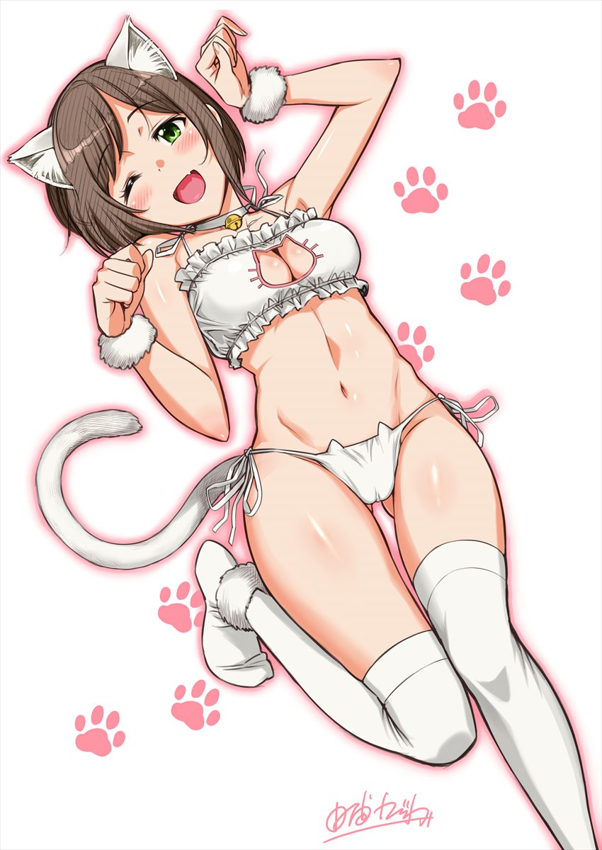maekawa miku (idolmaster and 1 more) drawn by yosiura