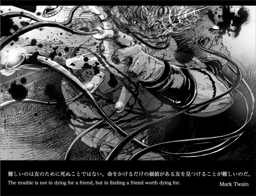 esidisi (jojo no kimyou na bouken and 1 more) drawn by m-goro
