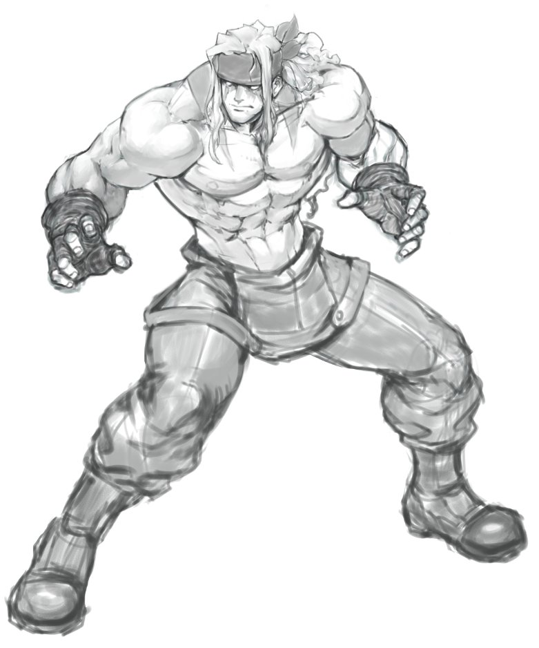alex (street fighter and 1 more) drawn by david_liu