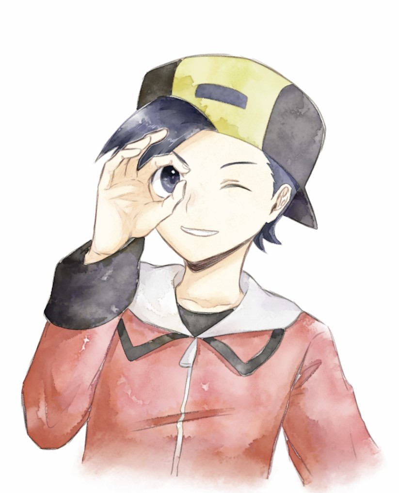 ethan (pokemon and 1 more) drawn by asuka_rkgk