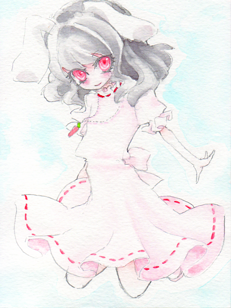 inaba tewi (touhou) drawn by miri_(tobira_no_mukou)