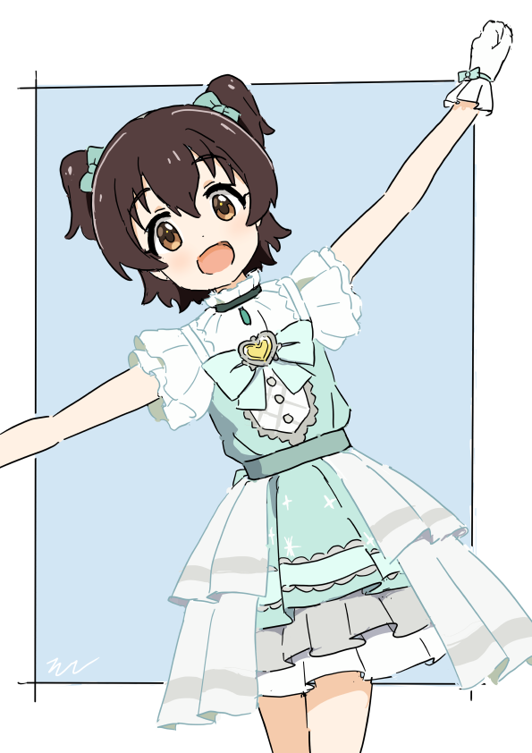 akagi miria (idolmaster and 2 more) drawn by aayh