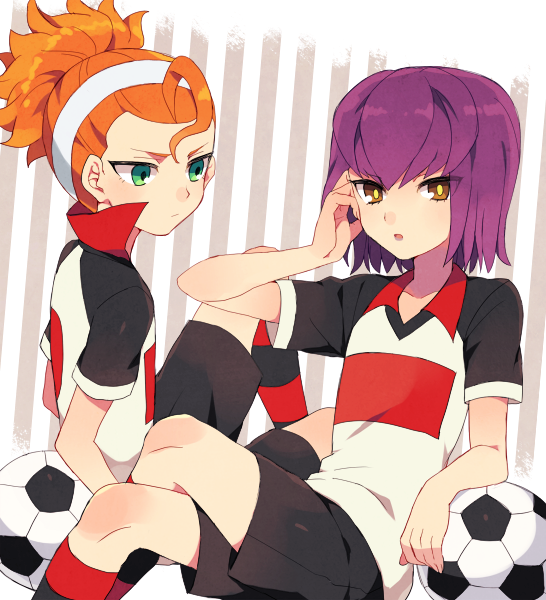 kita ichiban and hayabusa hideki (inazuma eleven and 1 more) drawn by tsukuyomi_03