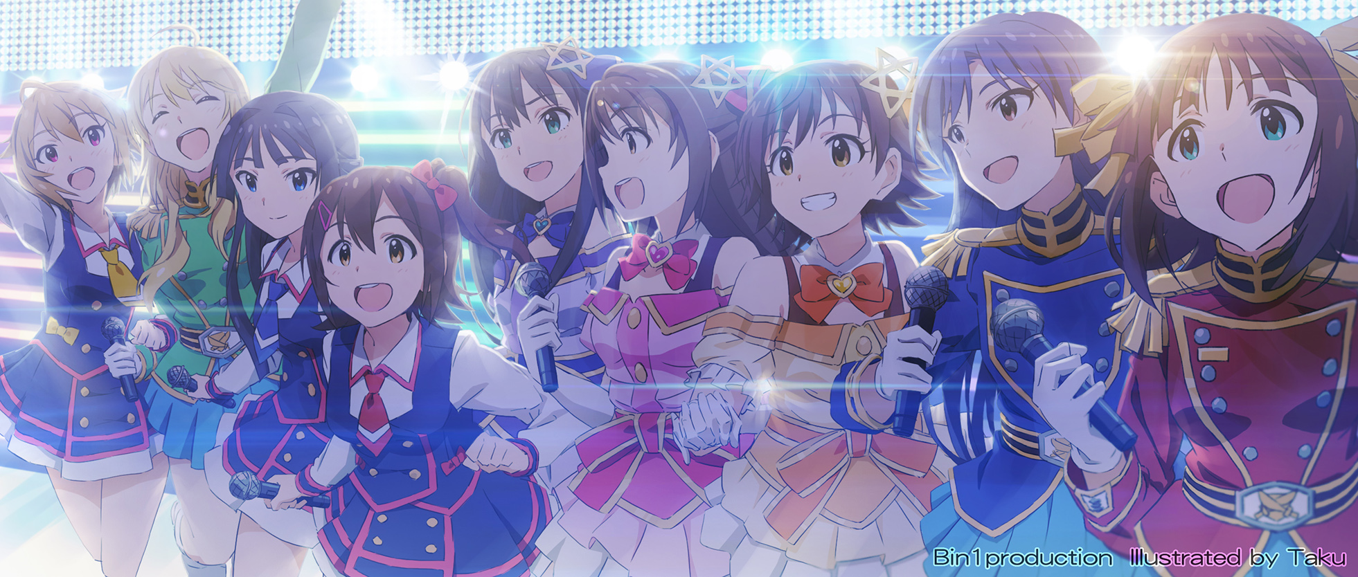 Shibuya Rin Hoshii Miki Amami Haruka Kisaragi Chihaya Shimamura Uzuki And 4 More Idolmaster And 3 More Drawn By Taku1122 Danbooru