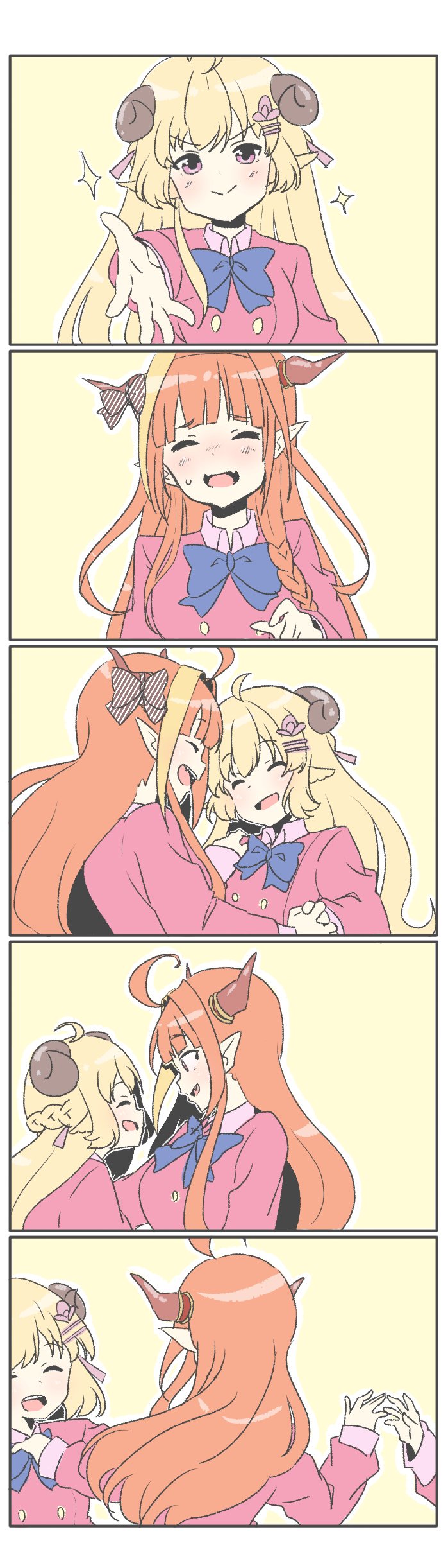 kiryu coco, tsunomaki watame, and himemori luna (hololive and 1 more) drawn by meyshi