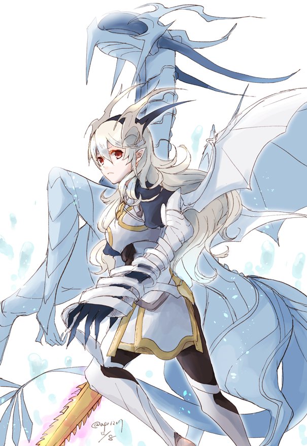 female corrin and corrin (fire emblem and 1 more) drawn by robaco