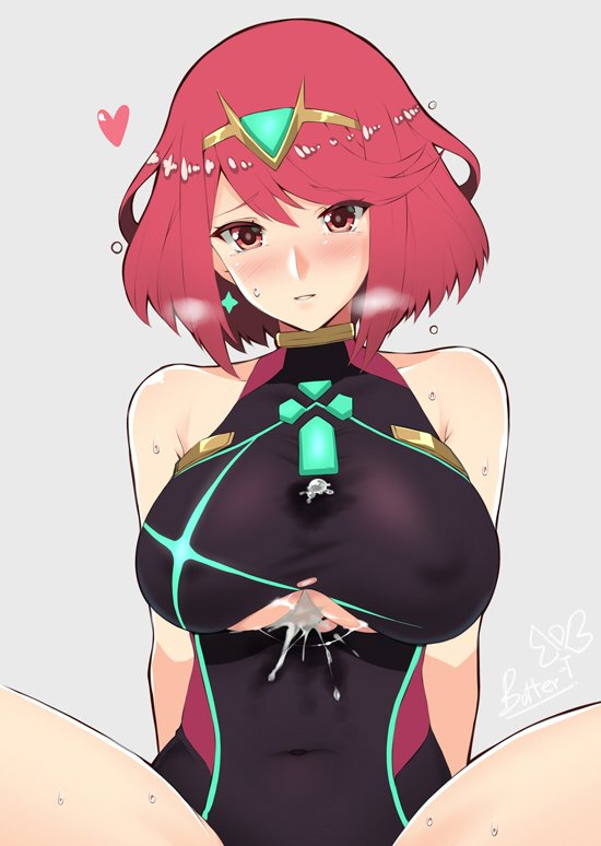 pyra (xenoblade chronicles and 1 more) drawn by butter-t