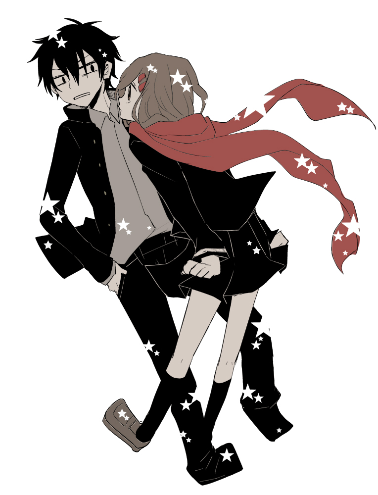 tateyama ayano and kisaragi shintarou (kagerou project) drawn by nanako_(crazyregion)