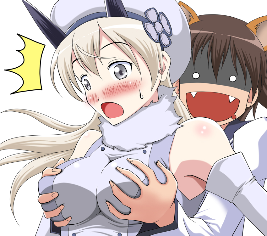 eila ilmatar juutilainen, miyafuji yoshika, and aila jyrkiainen (gundam and 3 more) drawn by hiro_yoshinaka