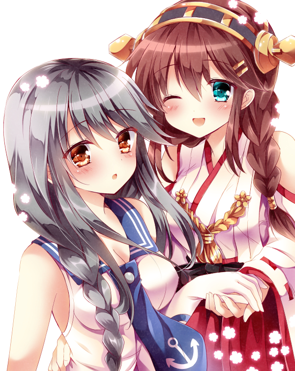 haruna and noshiro (kantai collection) drawn by nogi_takayoshi