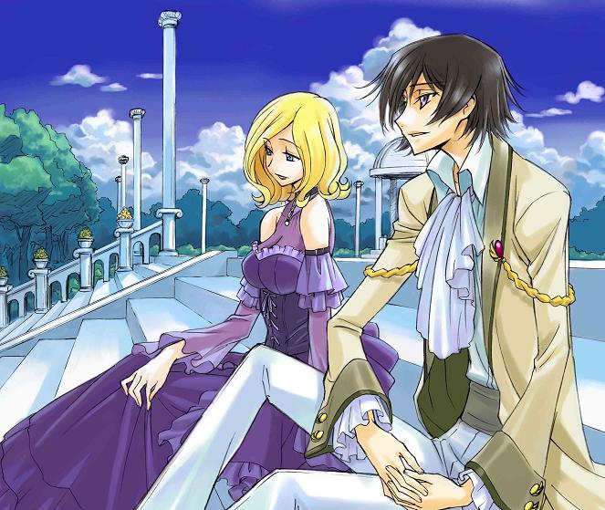 lelouch vi britannia and milly ashford (code geass)
