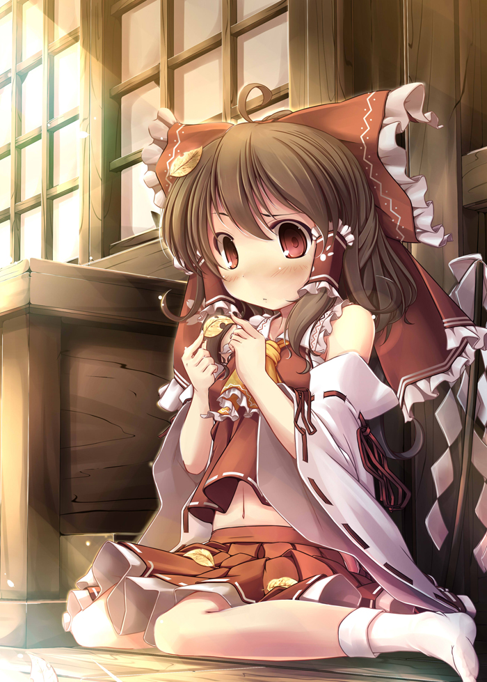 hakurei reimu (touhou) drawn by kaisu