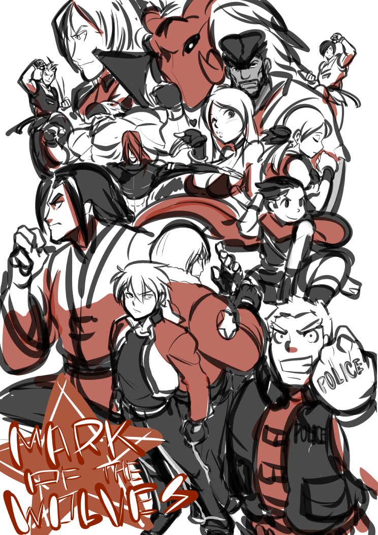 terry bogard, b. jenet, rock howard, futaba hotaru, tizoc, and 9 more (fatal fury and 1 more) drawn by big-d