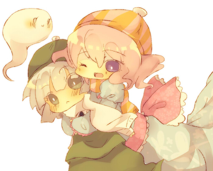konpaku youmu, saigyouji yuyuko, and shimamura youmu (touhou) drawn by masirosu
