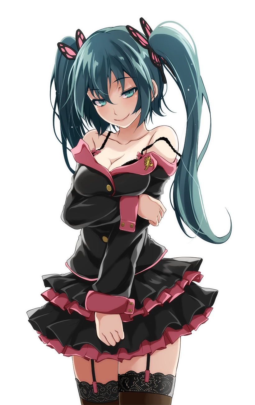 hatsune miku (vocaloid and 1 more) drawn by tsukishiro_saika