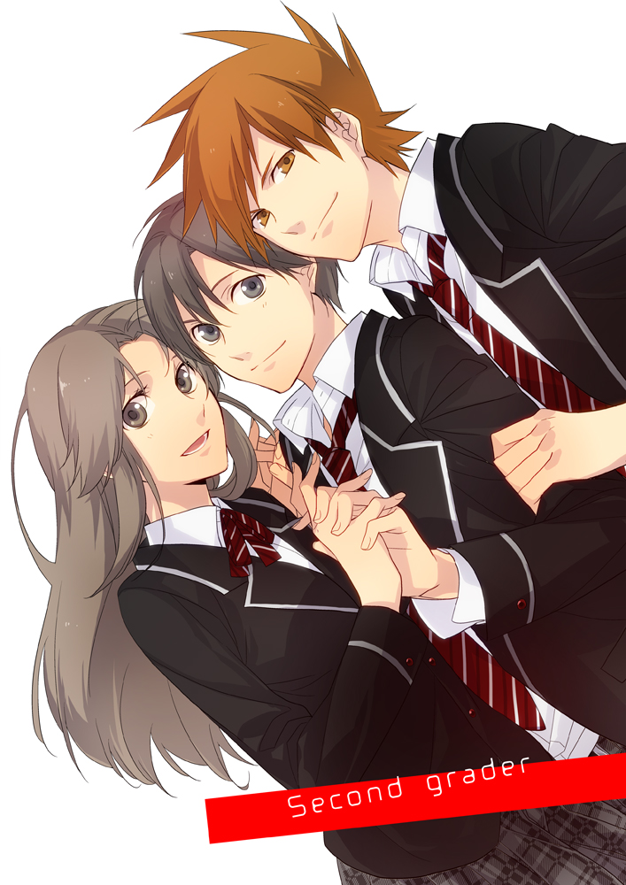 red, blue oak, and leaf (pokemon and 1 more) drawn by xia_(ryugo)