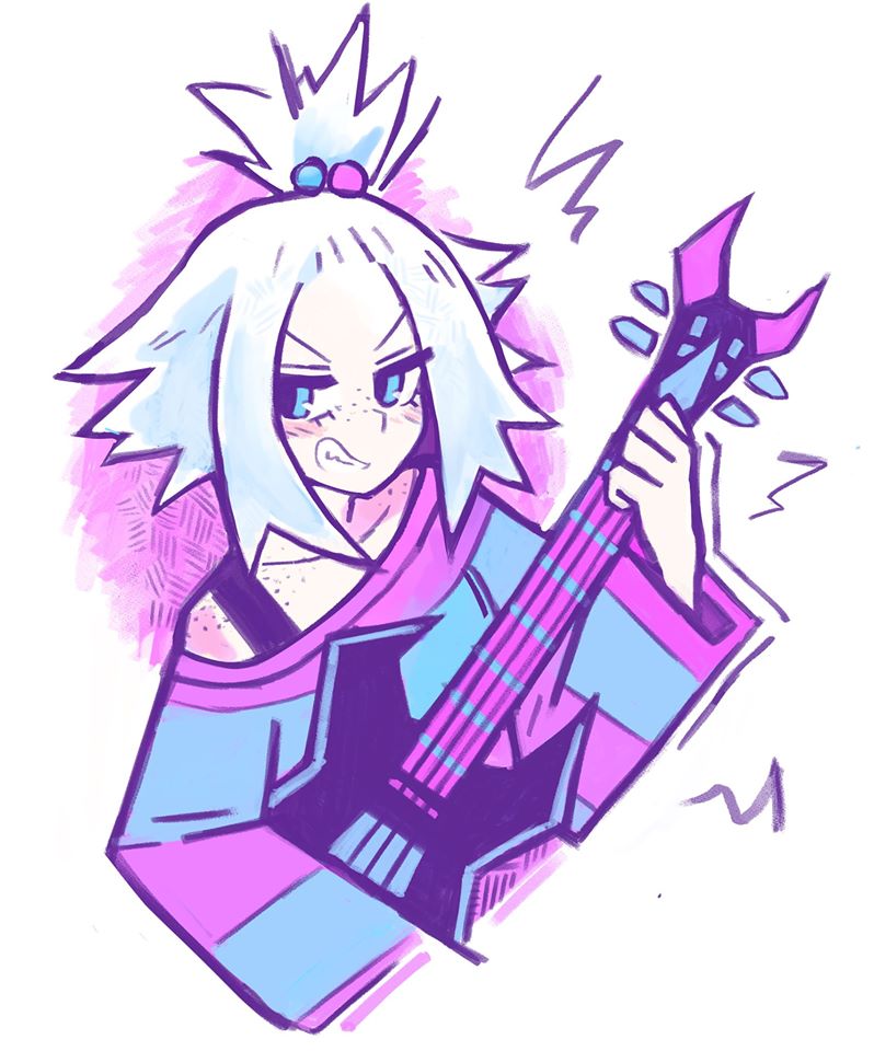 roxie (pokemon and 1 more) drawn by starrymarii