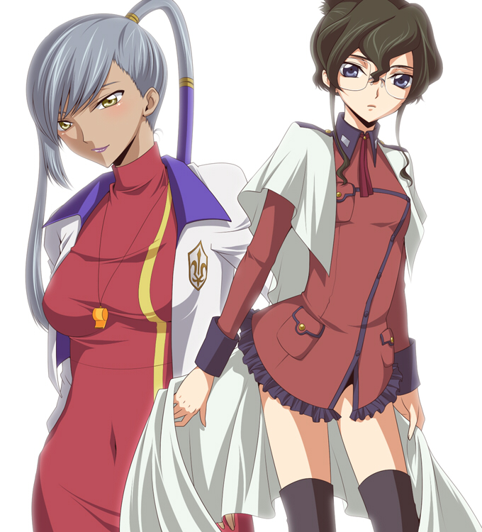 villetta nu and nina einstein (code geass) drawn by jyuru