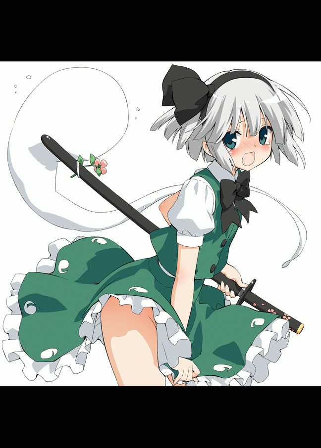 konpaku youmu and saigyouji yuyuko (touhou) drawn by kani_biimu