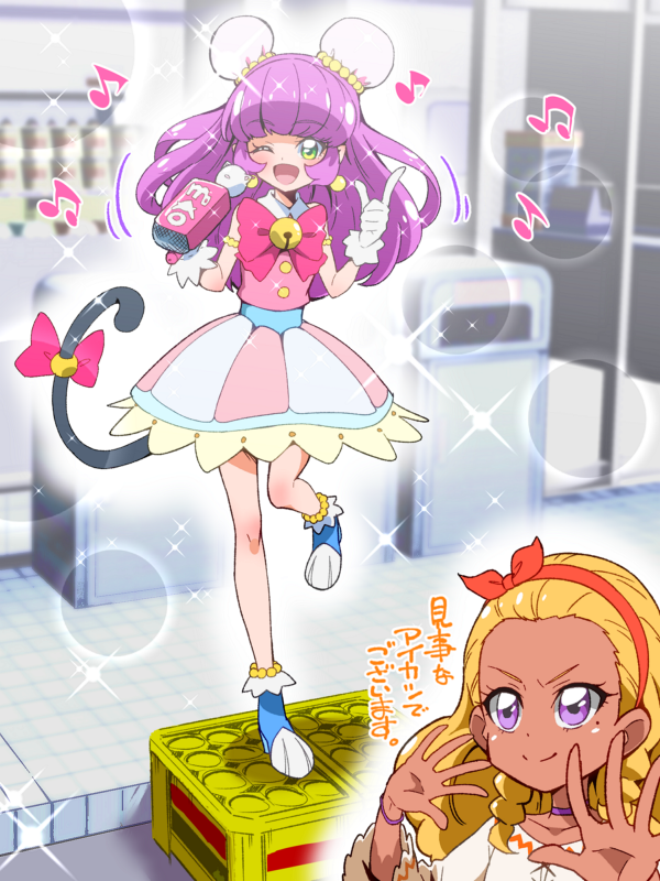 yuni, amamiya elena, and mao (precure and 1 more) drawn by tj-type1