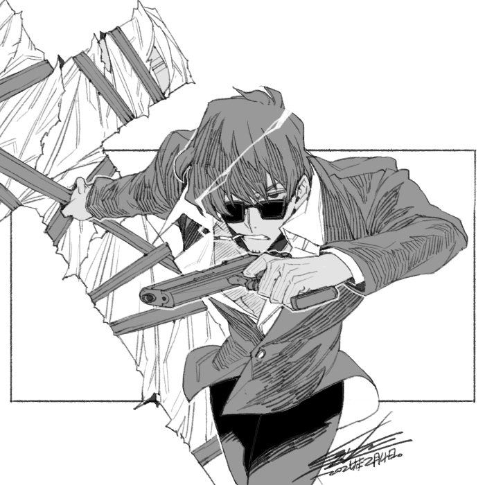nicholas d. wolfwood (trigun) drawn by hiryuu_(kugelcruor)