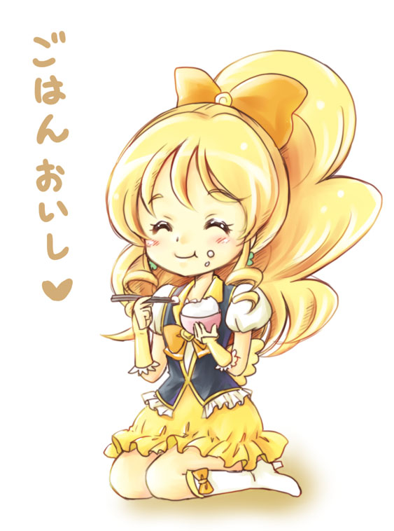 oomori yuuko and cure honey (precure and 1 more) drawn by akihara_ryou