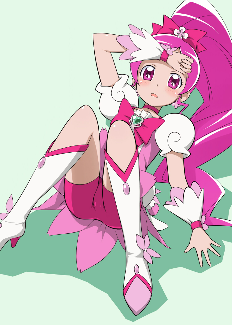 hanasaki tsubomi and cure blossom (precure and 1 more) drawn by youkan