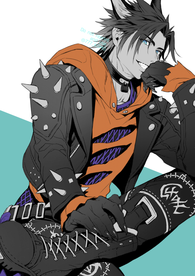 zack fair (final fantasy and 3 more) drawn by 777_komo