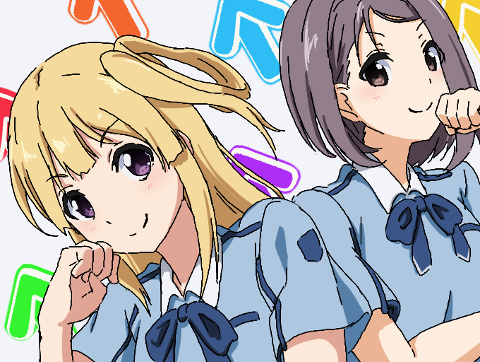 fujima sakura and hiiragi tsubomi (22/7) drawn by igashiko