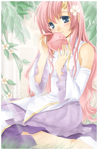 haro and lacus clyne (gundam and 1 more) drawn by kurot