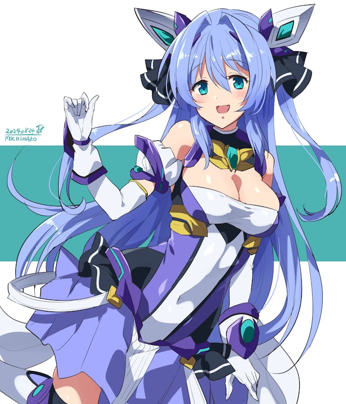 katsuragi marina and exs-tia (kouyoku senki exs-tia) drawn by mochimako_(mushikera_hoi2)