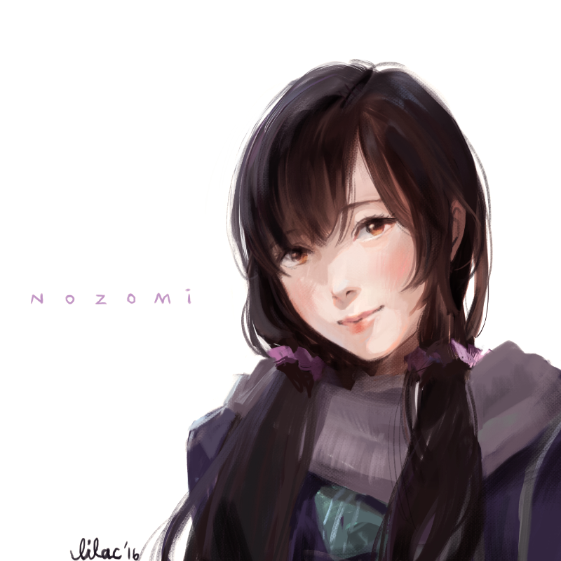 tojo nozomi (love live! and 1 more) drawn by lilaccu