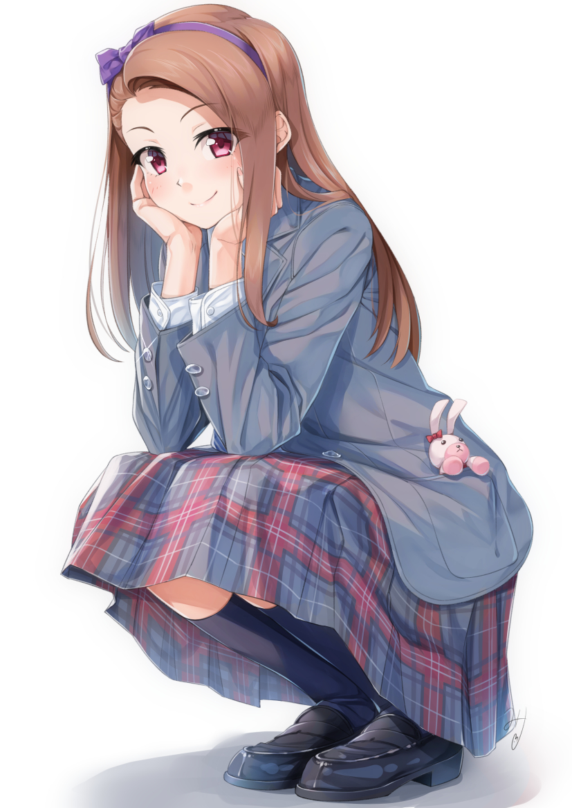 minase iori and usa-chan (idolmaster) drawn by miri_(ago550421)