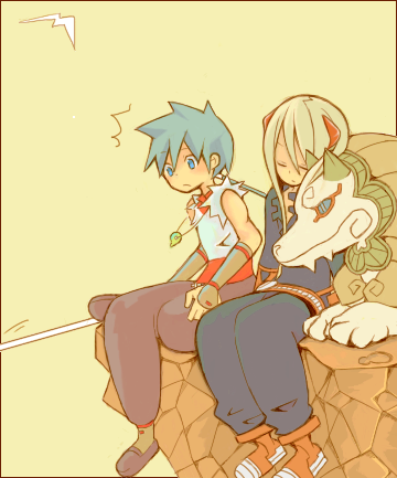 ryu, fou-lu, and a-tur (breath of fire and 1 more) drawn by ktg