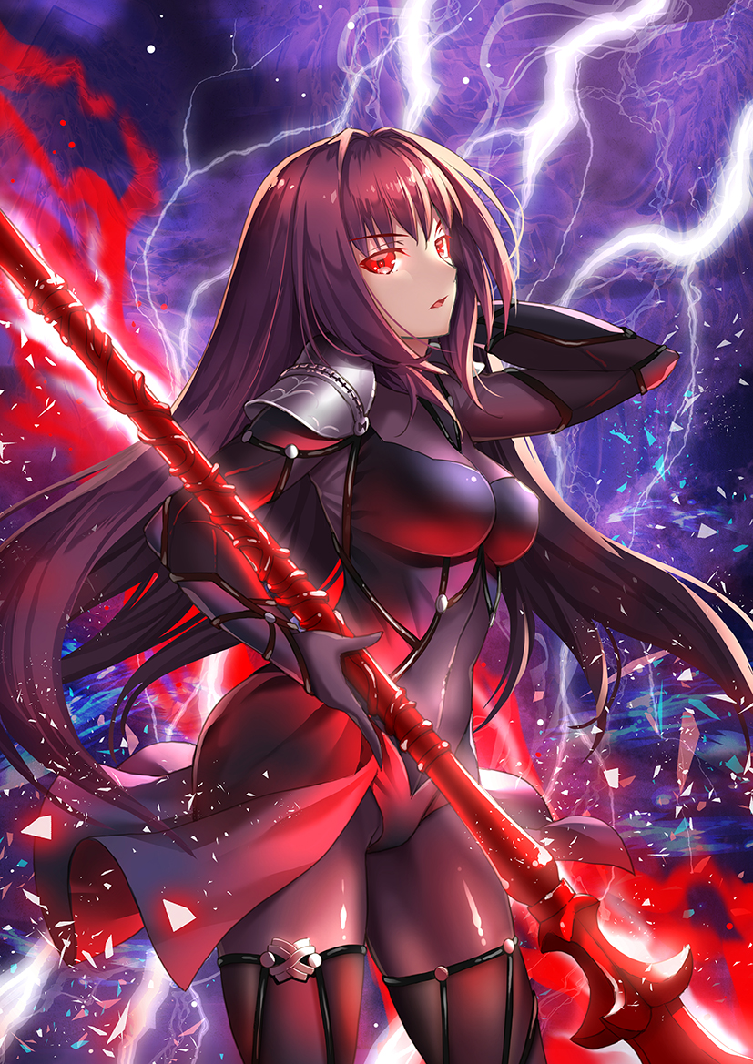 scathach (fate and 1 more) drawn by suishougensou