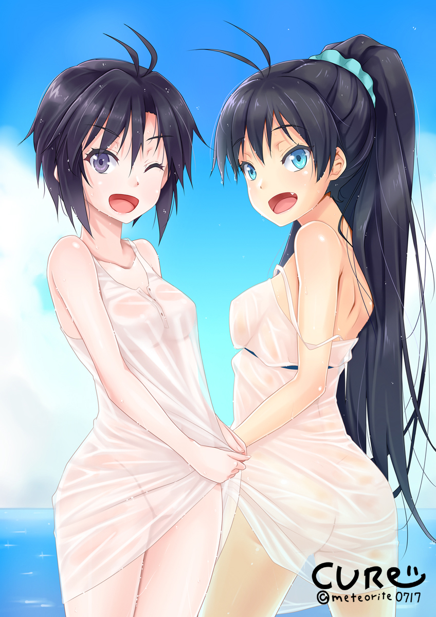 kikuchi makoto and ganaha hibiki (idolmaster) drawn by chou_(meteorite3)