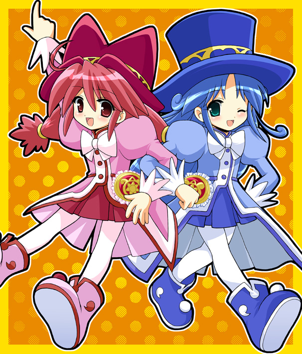 fine and rein (fushigiboshi no futago hime) drawn by waiai