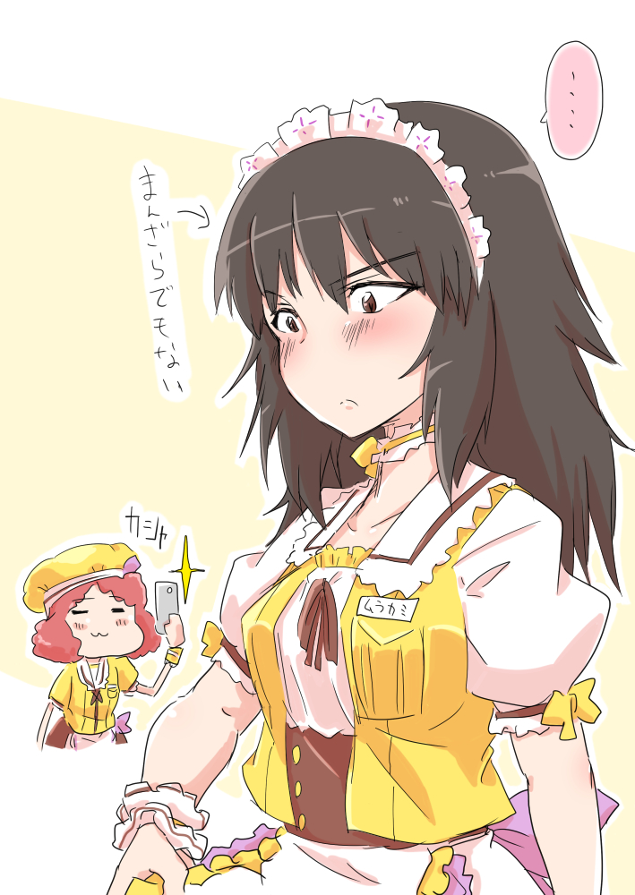 murakami and rum (girls und panzer) drawn by bob_(you-u-kai)