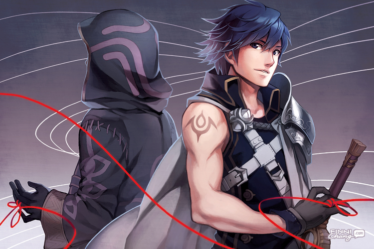 male robin and chrom (fire emblem and 1 more) drawn by finni_chang