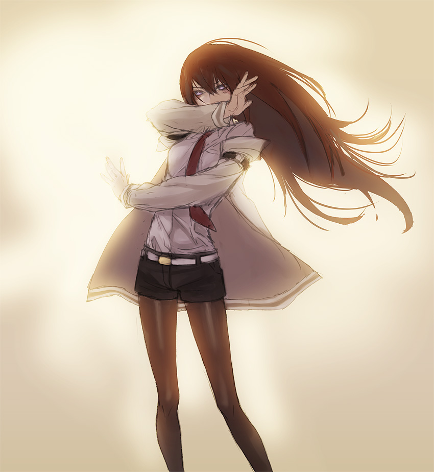 makise kurisu (science adventure and 1 more) drawn by kokutan_kitsunen