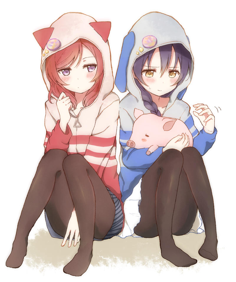 nishikino maki and sonoda umi (love live! and 2 more) drawn by cora_stt